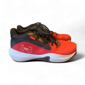 Under Armour mens Red and Black Lock Down 7 basketball shoes